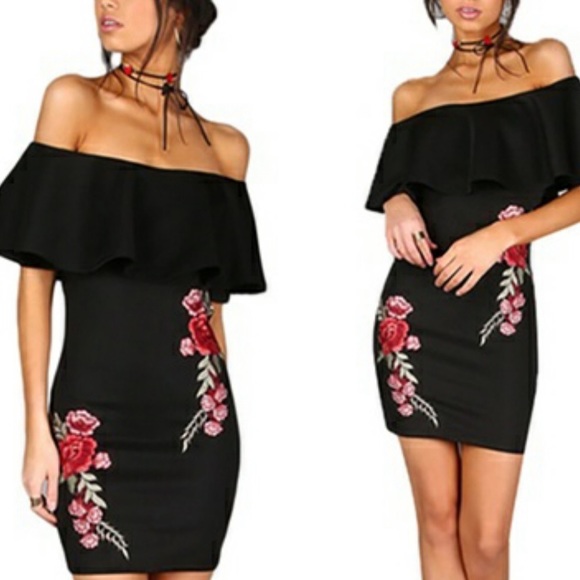 Jasmine Dresses & Skirts - Jasmine | Ruffle Off Shoulder Floral Dress 4